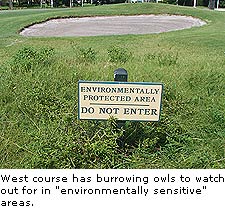 West golf course