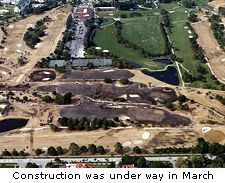 Construction was under way in March