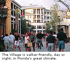 The Village is walker-friendly